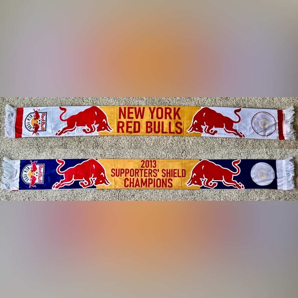 New York Red Bulls 2013 Supporters Shield Champions Soccer Scarf